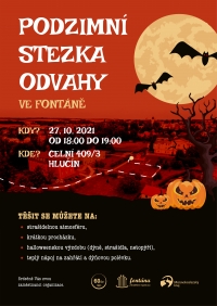 Pozvání na podzimní stezku odvahy (Halloween) dne 27.10.2021