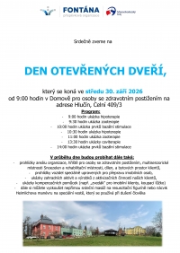 Den otevřených dveří 2026