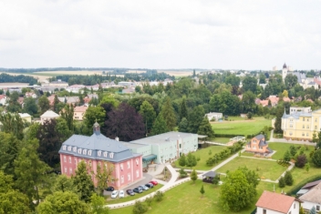 Areál organizace z ptačí perspektivy